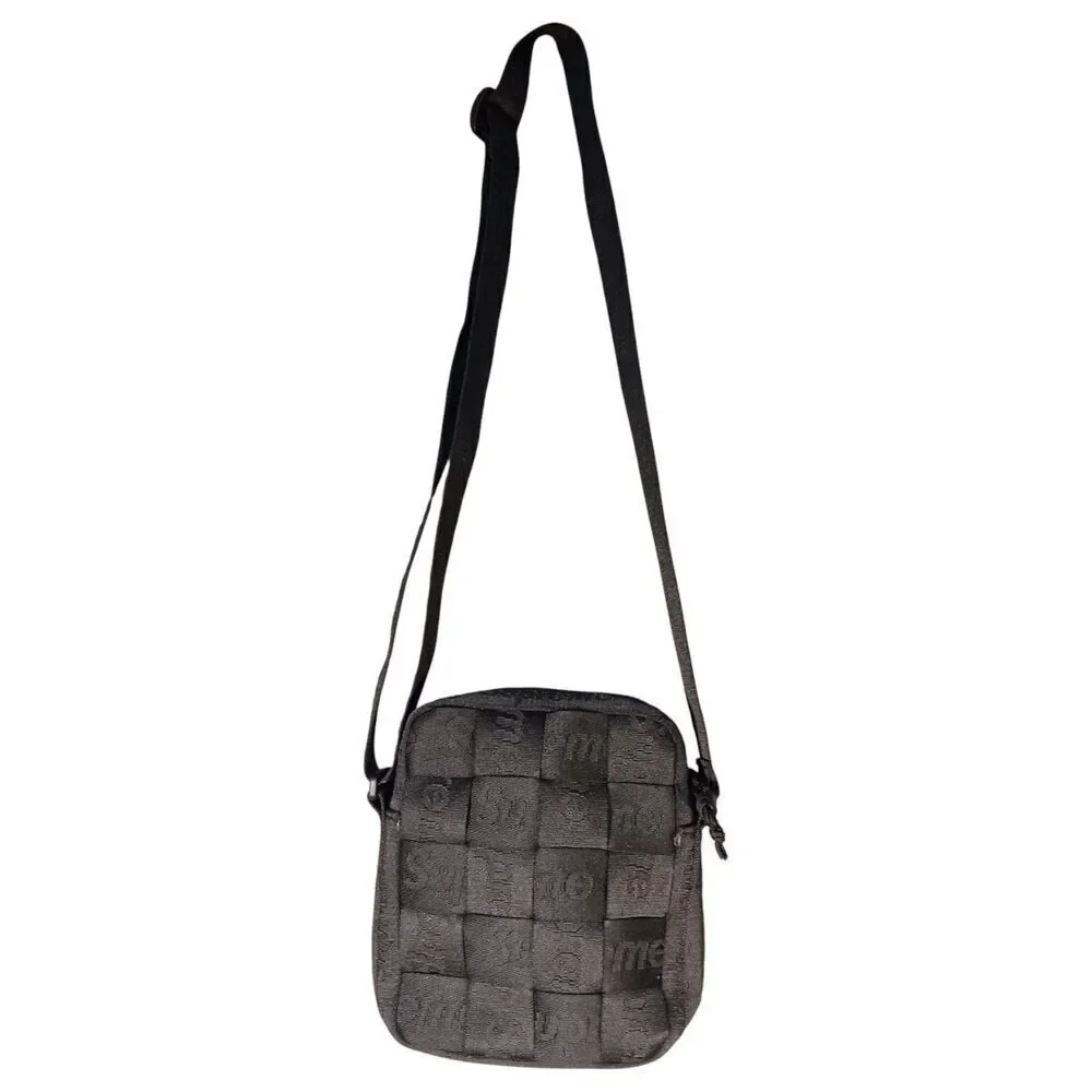Supreme Woven Shoulder Bag Messenger SS23 Black